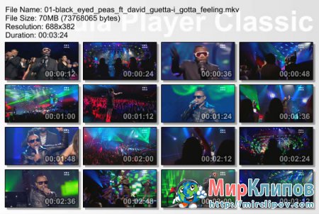 Black Eyed Peas Feat. David Guetta - I Gotta Feeling (Live, NRJ Music Awards, 2010)