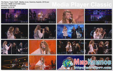Taylor Swift - Medley (Live, Grammy Awards, 2010)