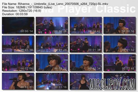 Rihanna - Umbrella (Live, Tonight Show with Jay Leno, 2007)