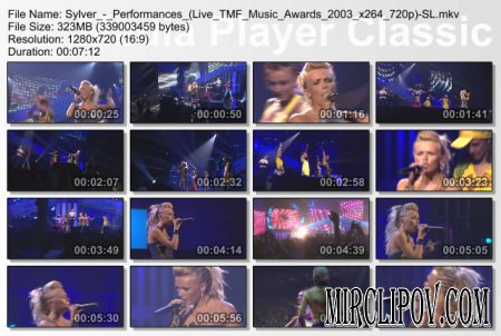 Sylver - Performances (Live TMF Awards 2003)