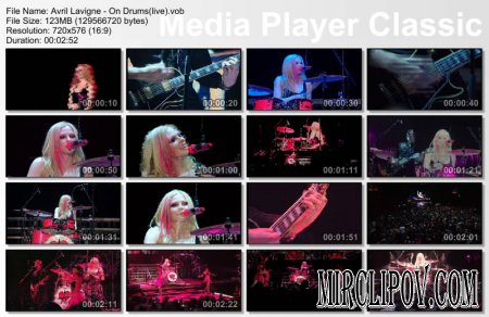 Avril Lavigne - On Drums (live)