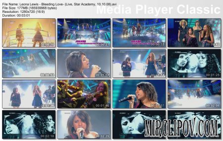 Leona Lewis - Bleeding Love (Live, Star Academy, 10.10.08)