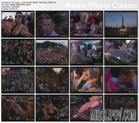 DJ Tiesto - Live Perfomance (Love Parade Berlin, Germany, 2006)