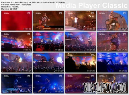 Flo Rida - Medley (Live, MTV Africa Music Awards, 2008)