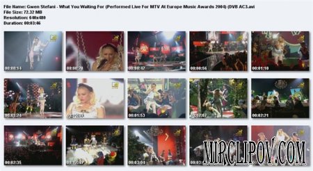 Gwen Stefani - What You Waiting For (Live, MTV Europe Music Awards, 2004)