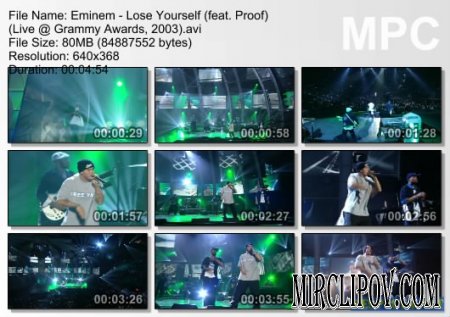 Eminem - Lose Yourself (Live, Grammy Awards, 2003)