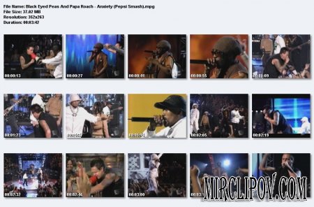 Black Eyed Peas Feat. Papa Roach - Anxiety (Live, Pepsi Smash)