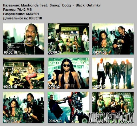 Mashonda Feat. Snoop Dogg - Black Out