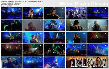 The Killers – Spaceman (Live, MTV Australia Awards, 2009)