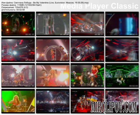 Светлана Лобода - Be My Valentine (Live, Eurovision, Moscow, 16.05.09)