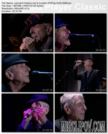 Leonard Cohen - Live Perfomance (London, 2009)