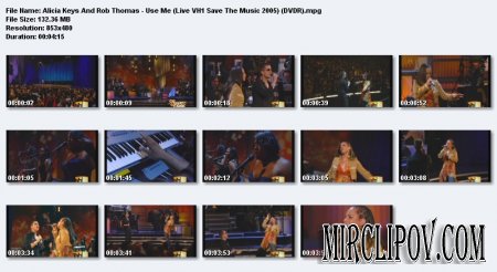 Alicia Keys And Rob Thomas - Use Me (Live Save The Music 2005)