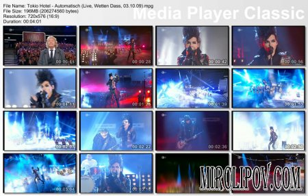 Tokio Hotel - Automatisch (Live, Wetten Dass, 03.10.09)