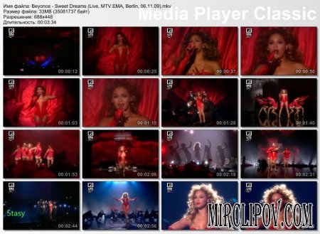 Beyonce - Sweet Dreams (Live, MTV EMA, Berlin, 06.11.09)