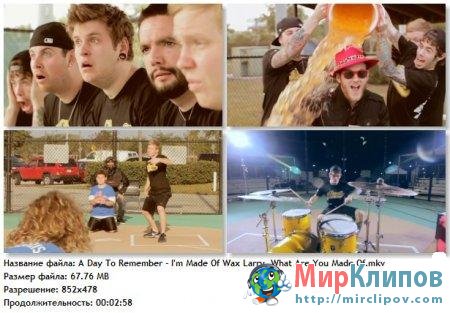A Day To Remember - Im Made Of Wax Larry What Are You