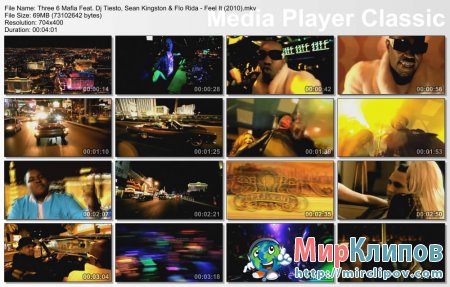 Three 6 Mafia Feat. Tiesto, Sean Kingston & Flo Rida - Feel It
