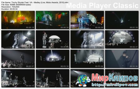 Tinchy Stryder Feat. VA - Medley (Live, Mobo Awards, 2010)
