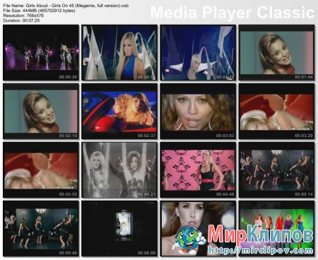 Girls Aloud - Girls On 45 (Megamix, Full version)