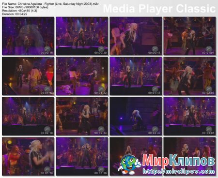 Christina Aguilera - Fighter (Live, Saturday Night, 2003)