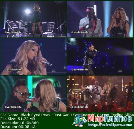 Black Eyed Peas - Just Can't Get Enough & I Gotta Feeling (Live, Billboard Music Awards, 2011)