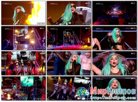 Lady Gaga - The Edge Of Glory & Judas (Live, X-Factor, France)