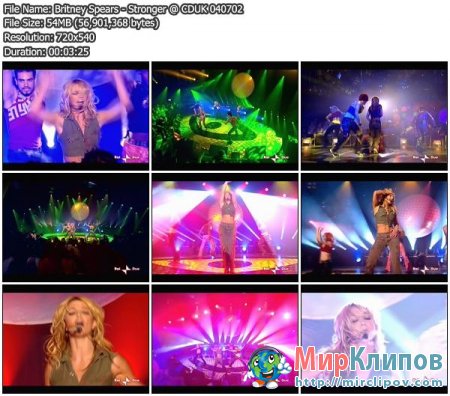 Britney Spears - Stronger - (Live, CDUK)