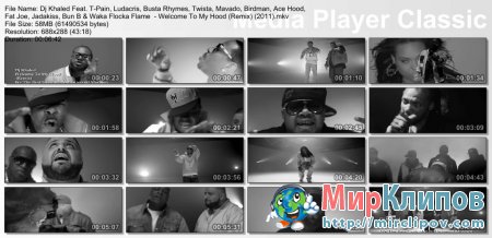 Dj Khaled Feat. T-Pain, Ludacris, Busta Rhymes, Twista, Mavado, Birdman, Ace Hood, Fat Joe, Jadakiss, Bun B & Waka Flocka Flame  - Welcome To My Hood (Remix)