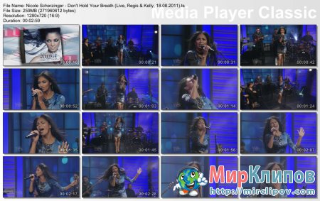 Nicole Scherzinger - Don't Hold Your Breath (Live, Regis & Kelly, 18.08.2011)
