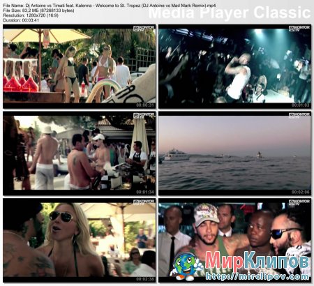 Dj Antoine vs. Тимати Feat. Kalenna - Welcome To St. Tropez (DJ Antoine vs Mad Mark Remix)