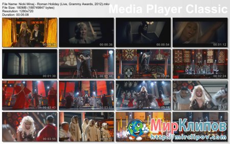 Nicki Minaj - Roman Holiday (Live, Grammy Awards, 2012)