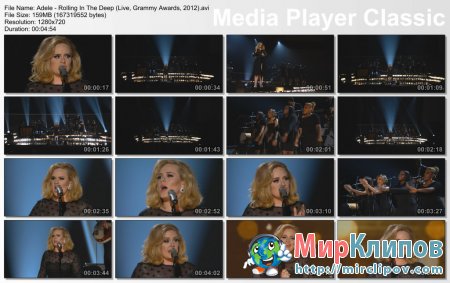 Adele - Rolling In The Deep (Live, Grammy Awards, 2012)