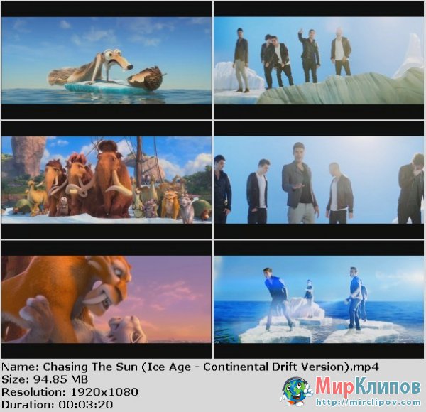 The Wanted - Chasing The Sun (OST Ice Age: Continental Drift Version)