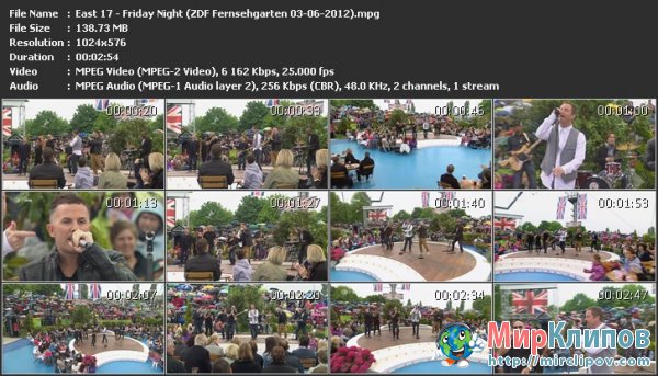 East 17 - Friday Night (Live, ZDF Fernsehgarten, 03.06.2012)