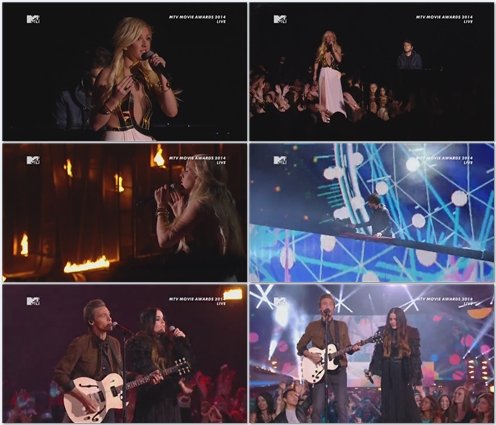 Ellie Goulding and Zedd - Beating Heart / Find You (Live @ MTV Movie Awards)