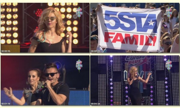 5sta Family - Моя Мелодия. Буду С Тобой. Вместе Мы (Live, Europa Plus 2014)