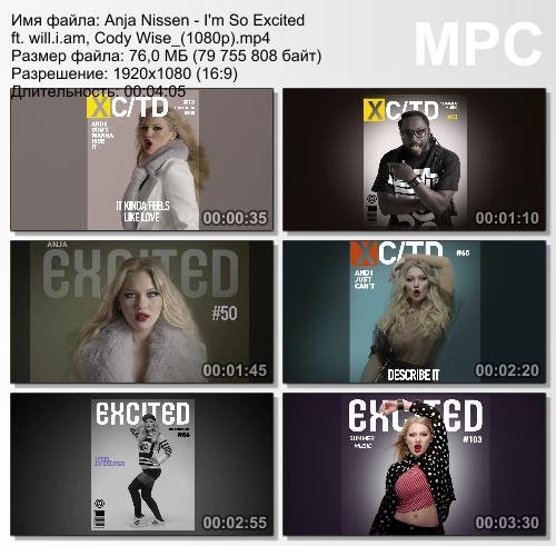 Anja Nissen ft. Will.i.Am & Cody Wise - I'm So Excited