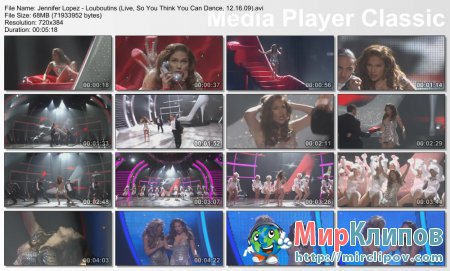 Jennifer Lopez - Louboutins (Live, So You Think You Can Dance, 16.12.09)