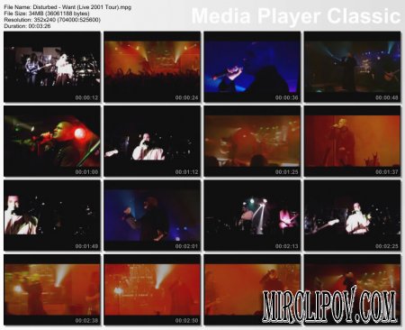 Disturbed - Want (Live 2001 Tour)
