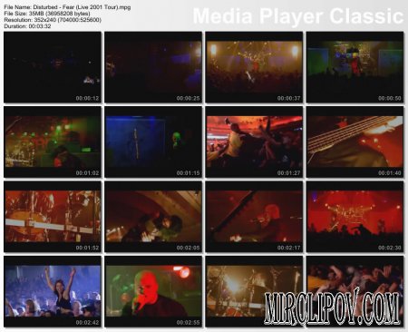 Disturbed - Fear (Live 2001 Tour)