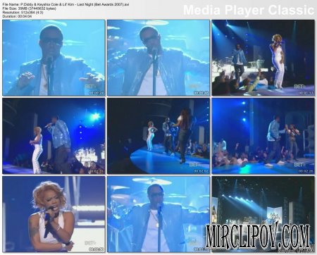 P. Diddy Feat. Keyshia Cole & Lil Kim - Last Night (Live, Bet Awards, 2007)