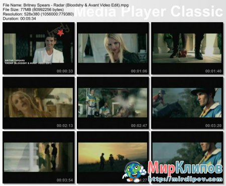 Britney Spears - Radar (Bloodshy & Avant Video Edit)