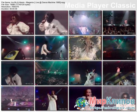 Ice Mc & Alexia - Megamix (Live, Dance Machine 1995)