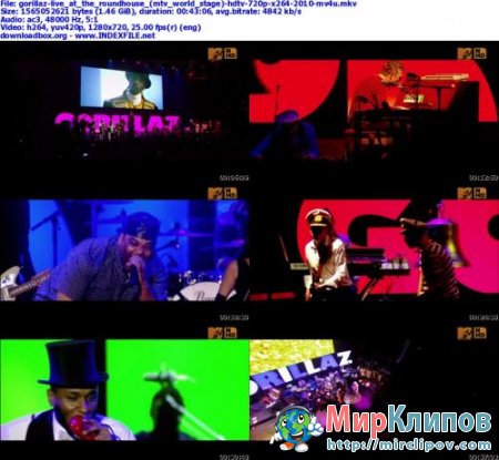 Gorillaz - Live Perfomance (MTV World Stage, 2010)