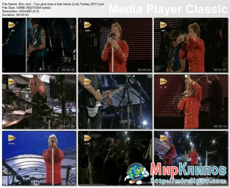 Bon Jovi - You Give Love A Bad Name (Live, Turkey, 2011)
