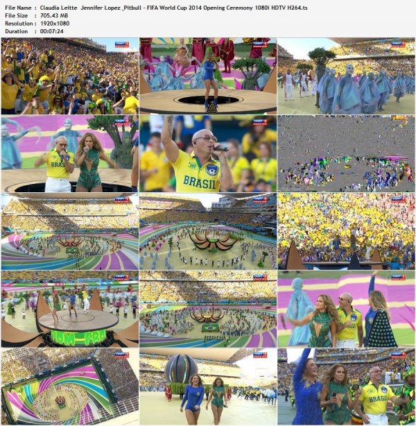 Jennifer Lopez & Pitbull & Claudia Leitte - We Are One (Live at FIFA World Cup 2014 Opening Ceremony)